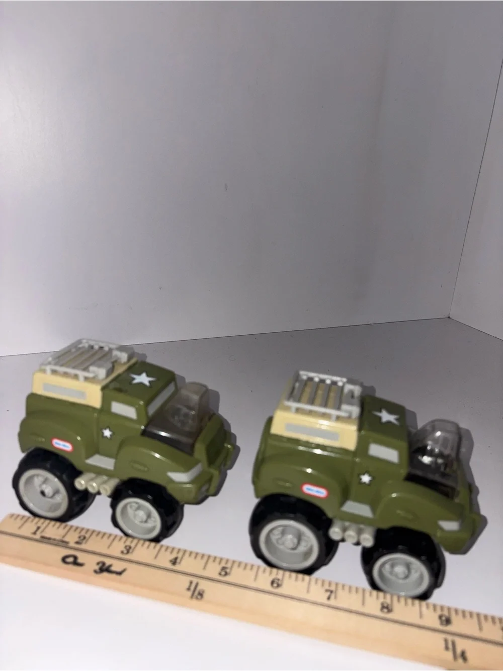 Little Tikes 1990’s Green Utility Toy Truck Vehicle Set of 2